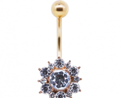crystal gems navel ring