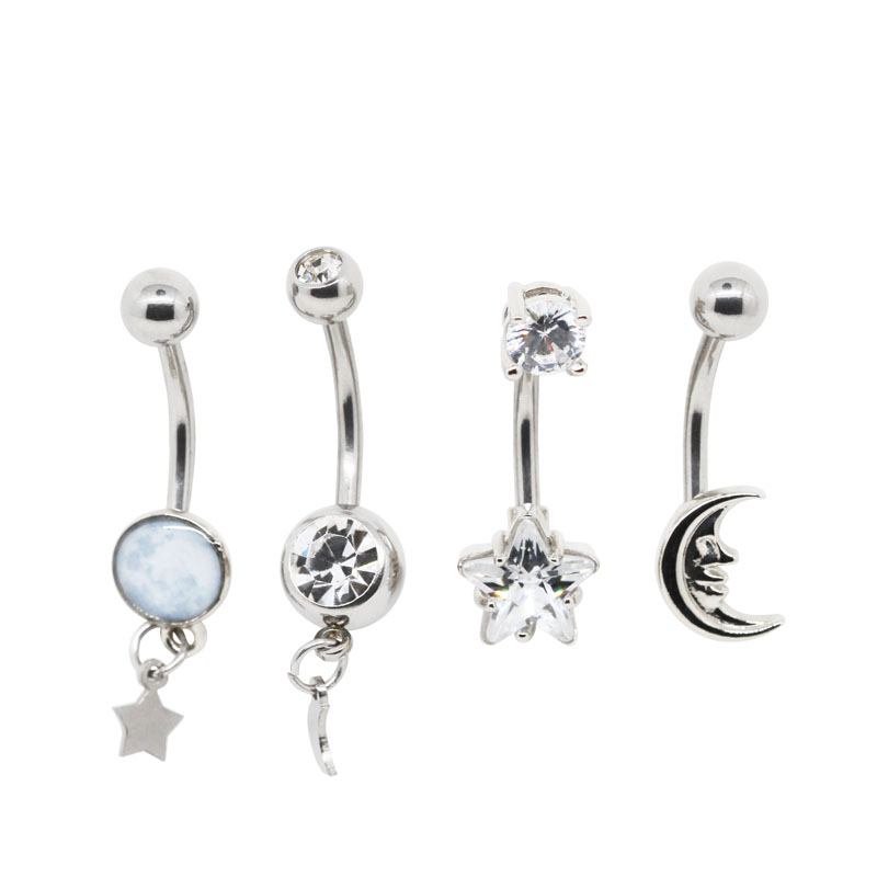 316 Stainless Steel Dangle Belly Navel Piercing Jewelry