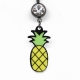 Stainless Steel Pineapple Dangle Belly Navel Piercing Jewelry