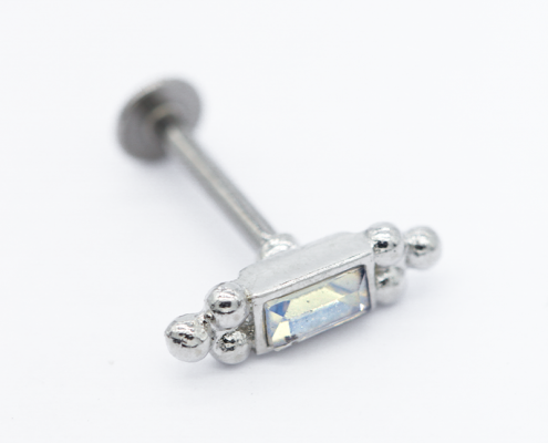 crystal piercing piercing for labret